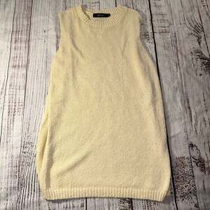 Nenoná Sleeveless Cream Knit Tank Top-S